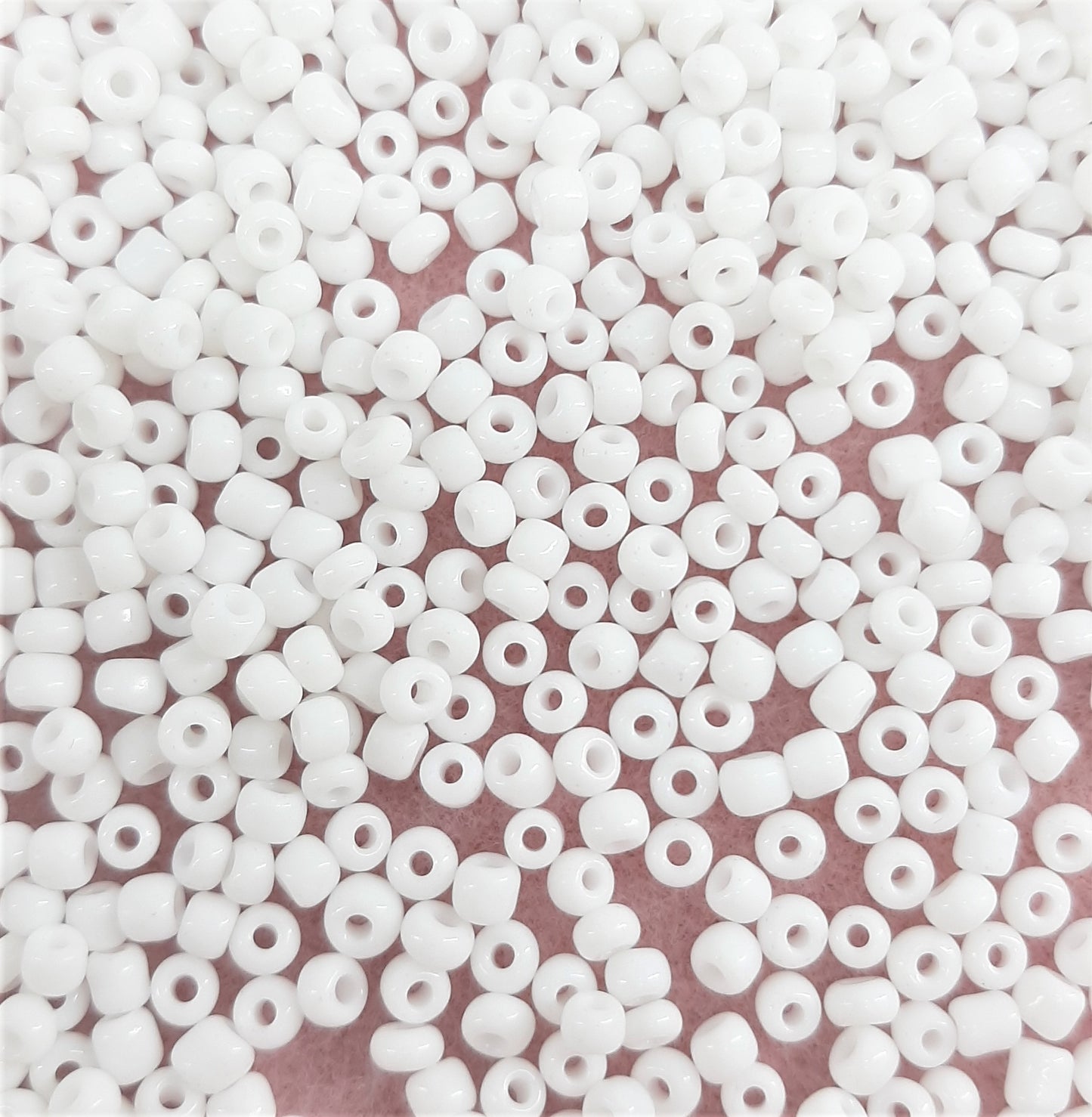 MATT WHITE GLASS SEED BEADS