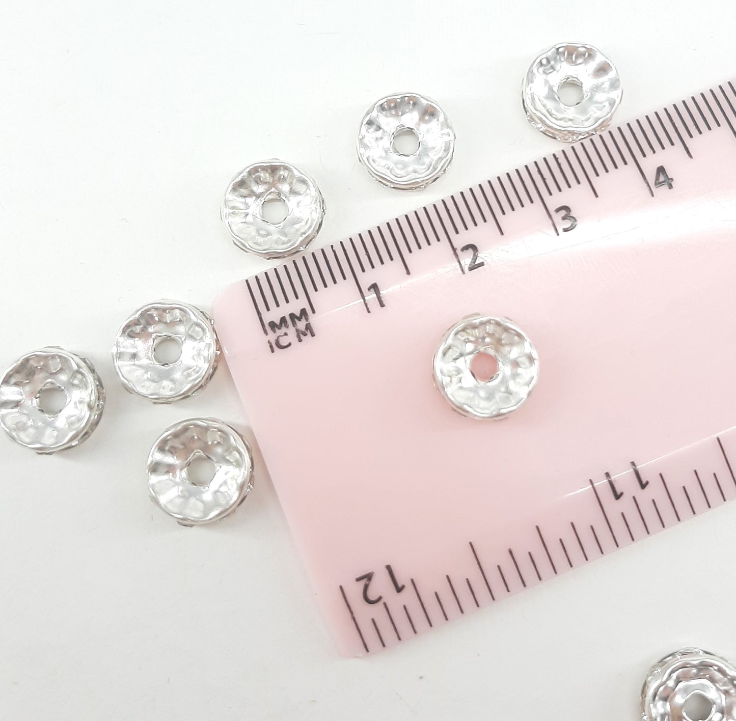 RHINESTONE SPACERS 10MM