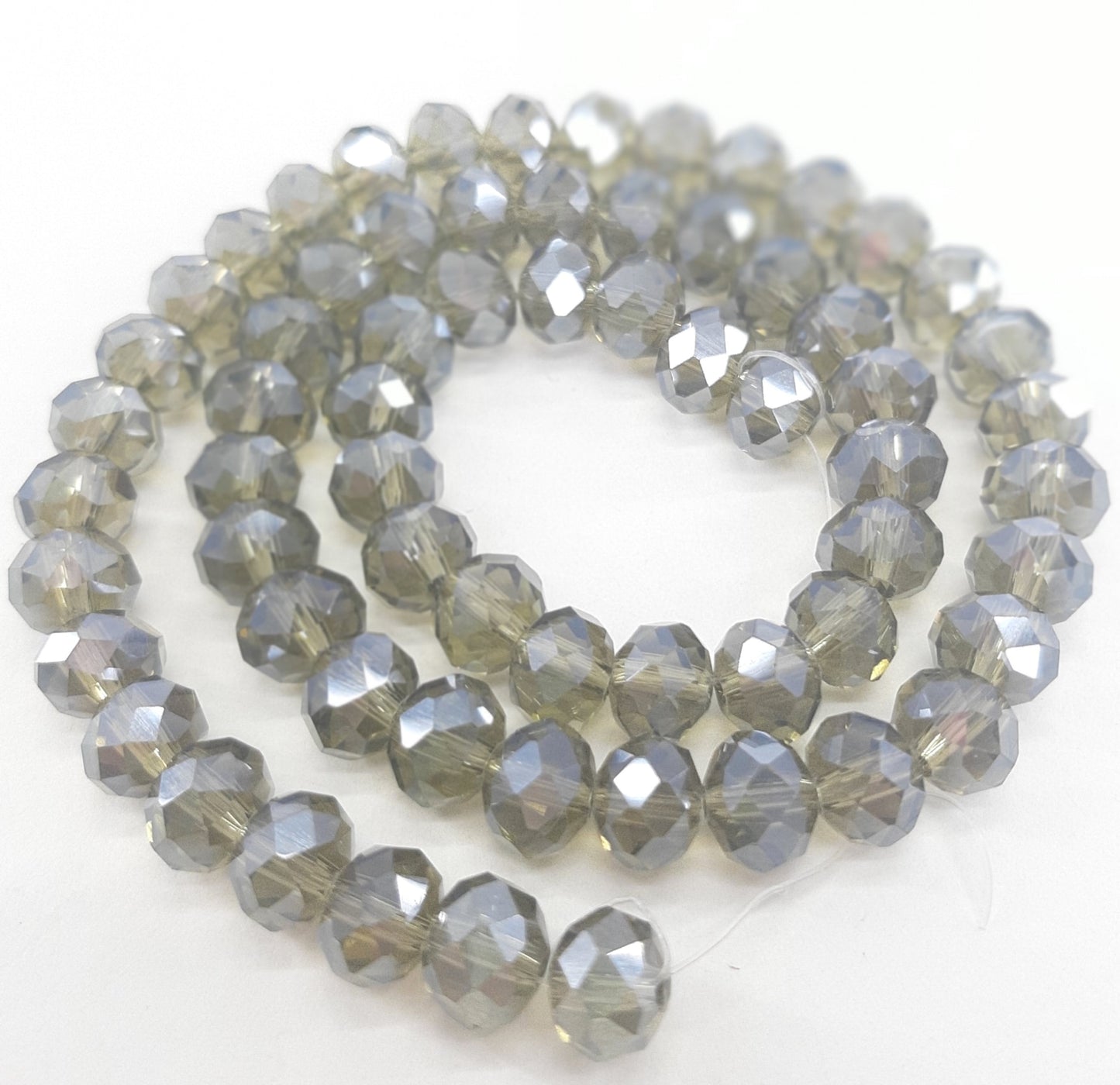 GLASS RONDELLE'S 8X6MM