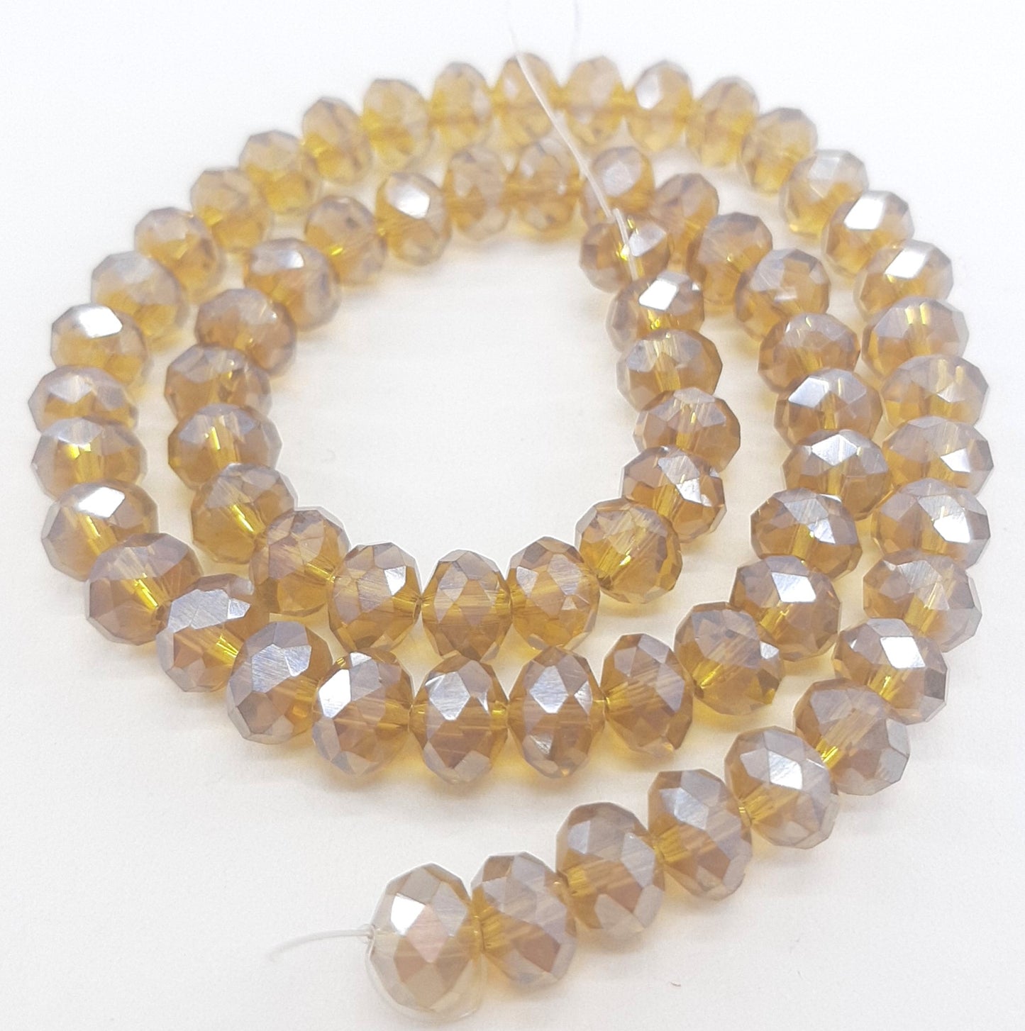 GLASS RONDELLE'S 8X6MM