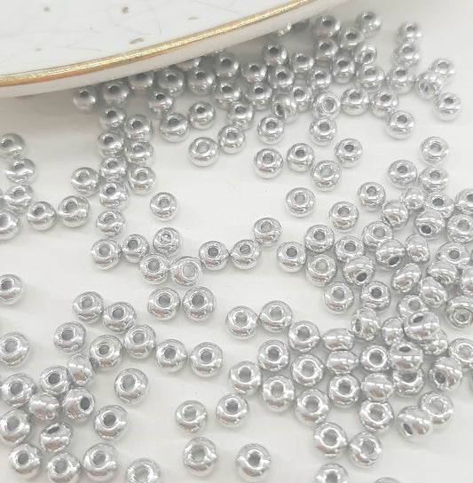 SILVER SEED BEADS
