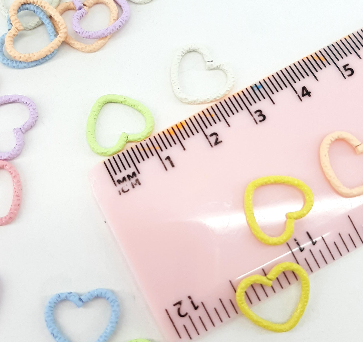 PASTEL HEART JUMP RINGS