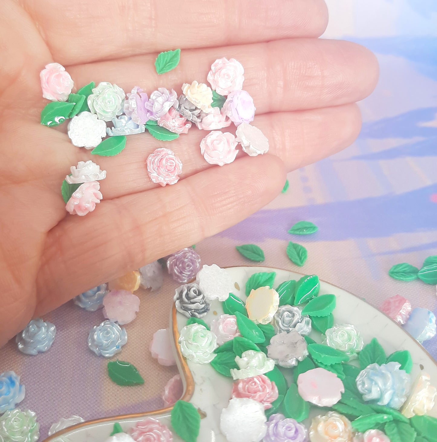 FLOWER & LEAF FLATBACKS