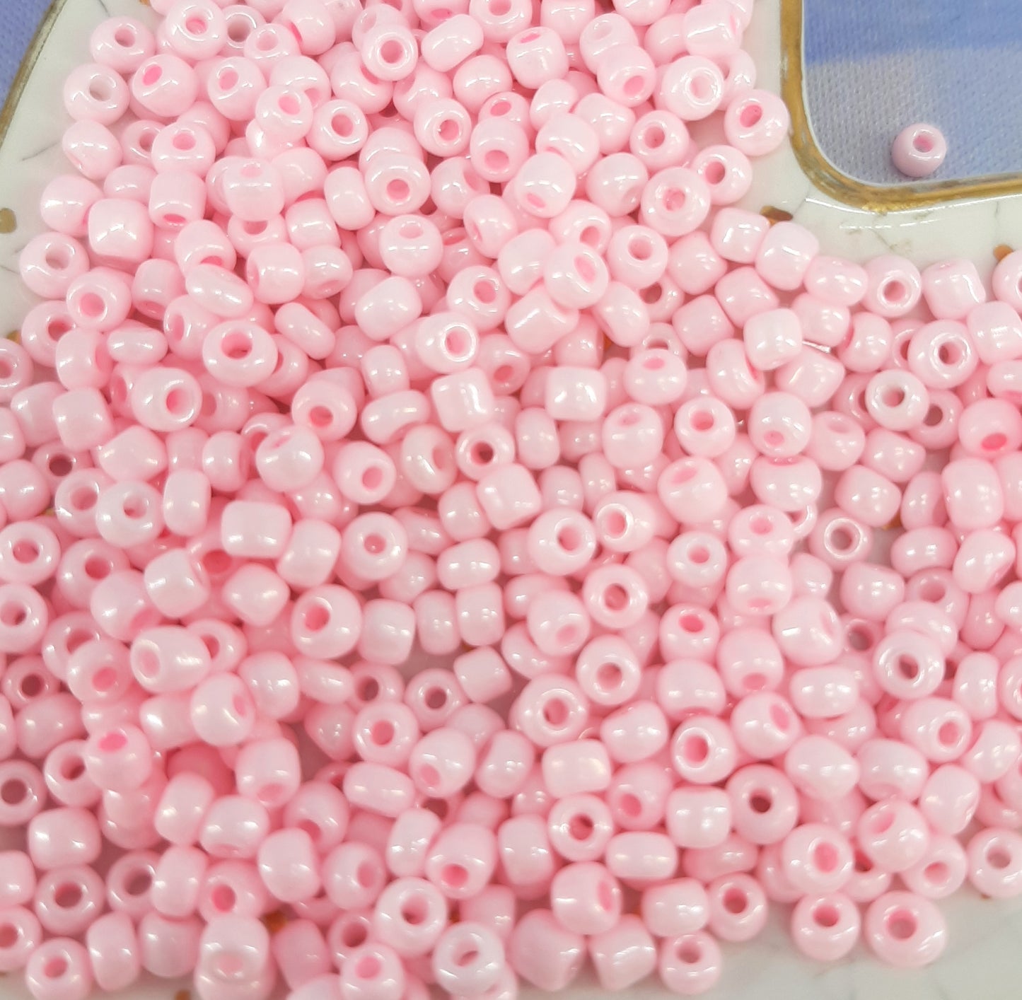 PINK SEED BEADS