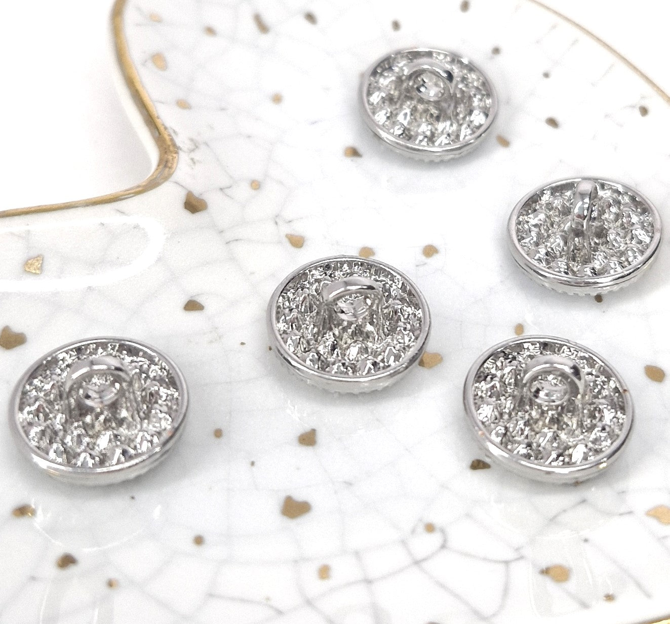 SMALL RHINESTONE BUTTONS 12mm