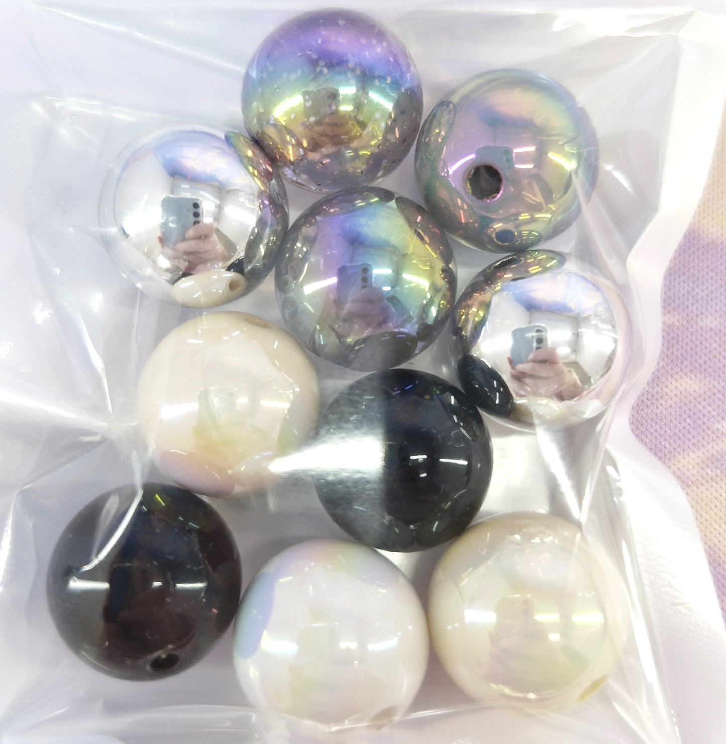 MIXED COLOUR LARGE BEADS
