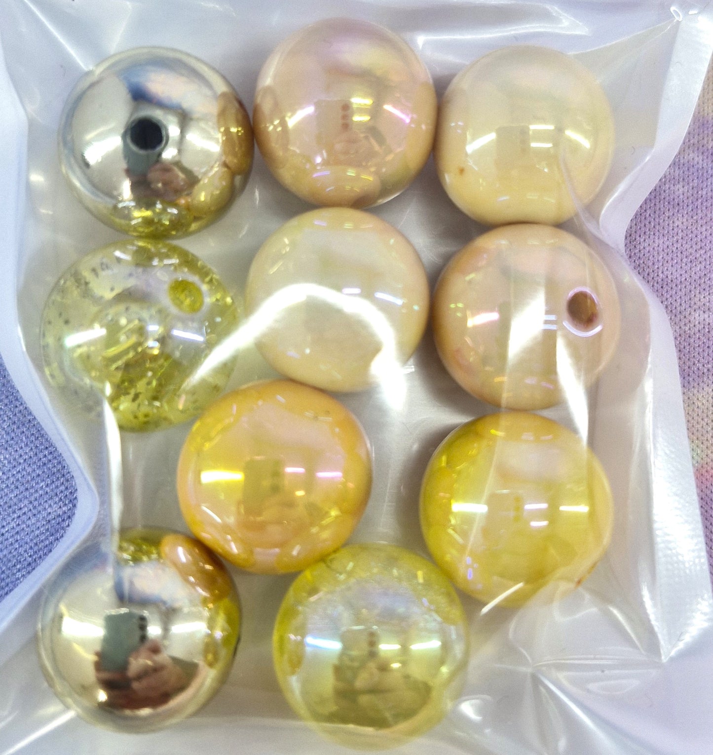 MIXED COLOUR LARGE BEADS