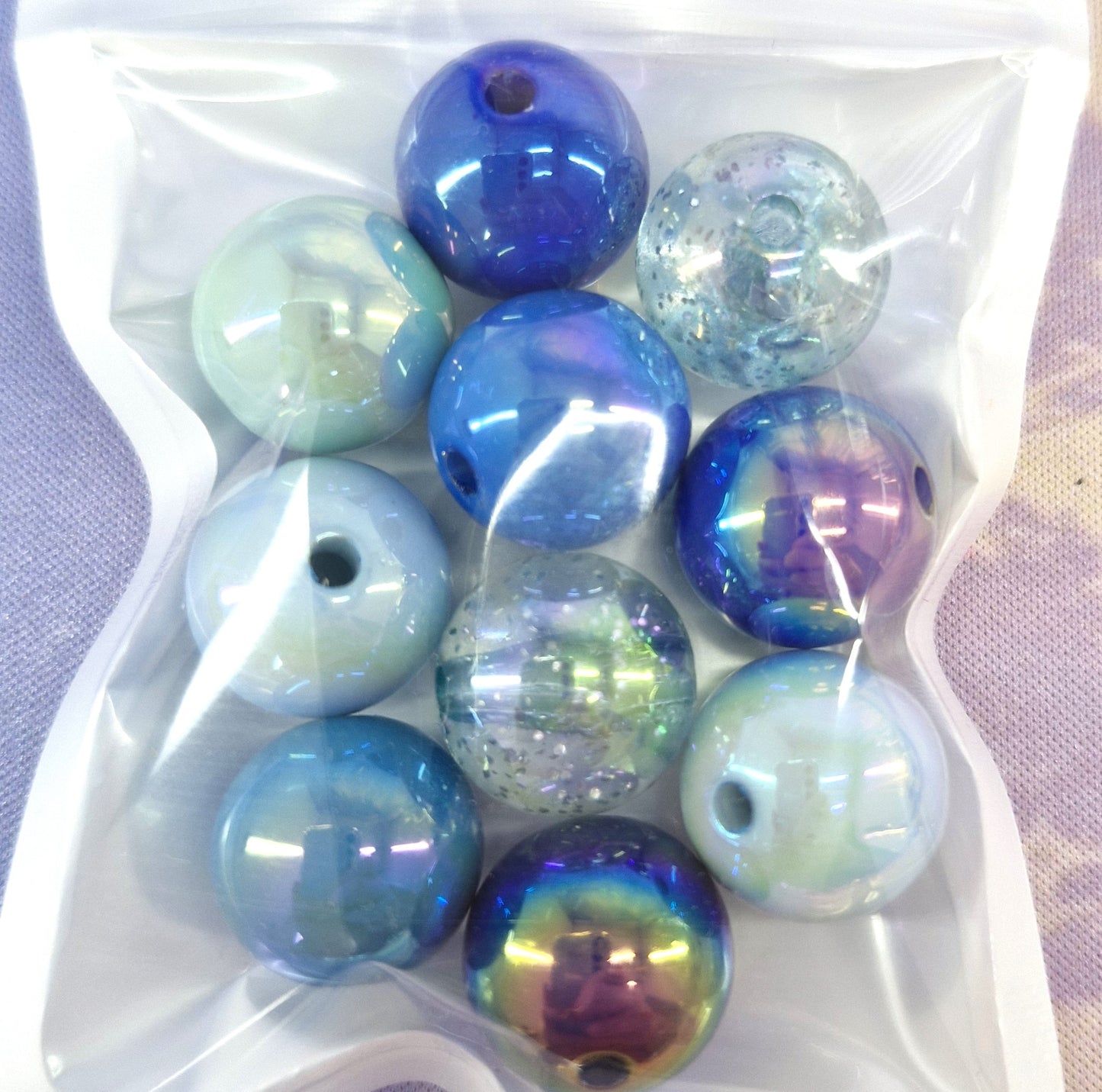 MIXED COLOUR LARGE BEADS