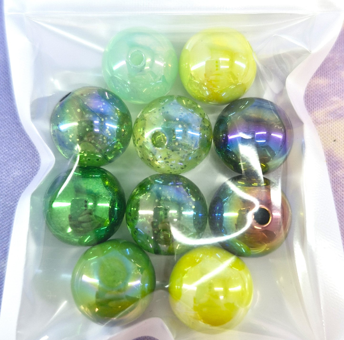 MIXED COLOUR LARGE BEADS