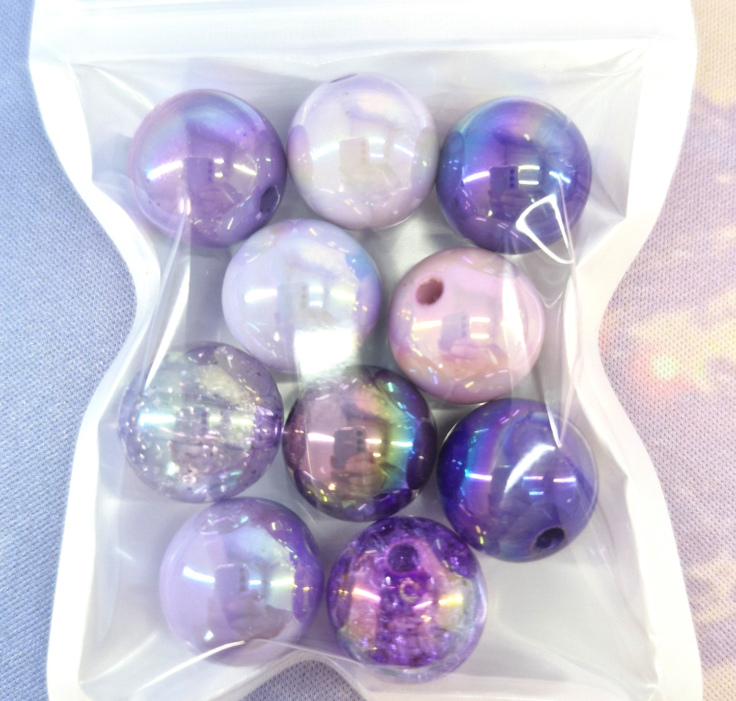 MIXED COLOUR LARGE BEADS