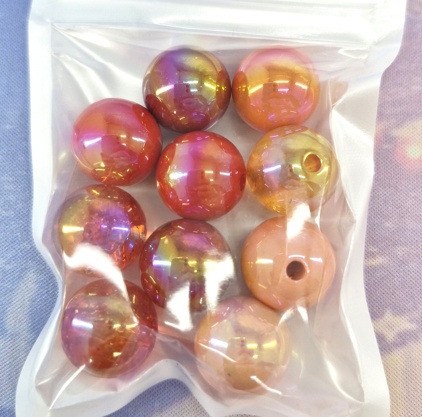 MIXED COLOUR LARGE BEADS