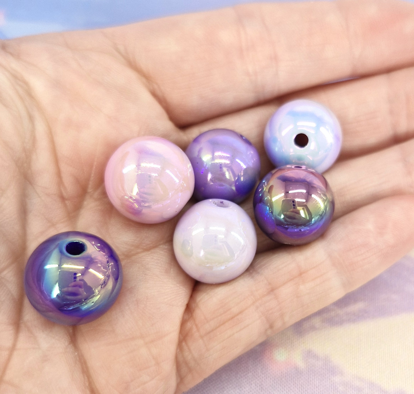MIXED COLOUR LARGE BEADS