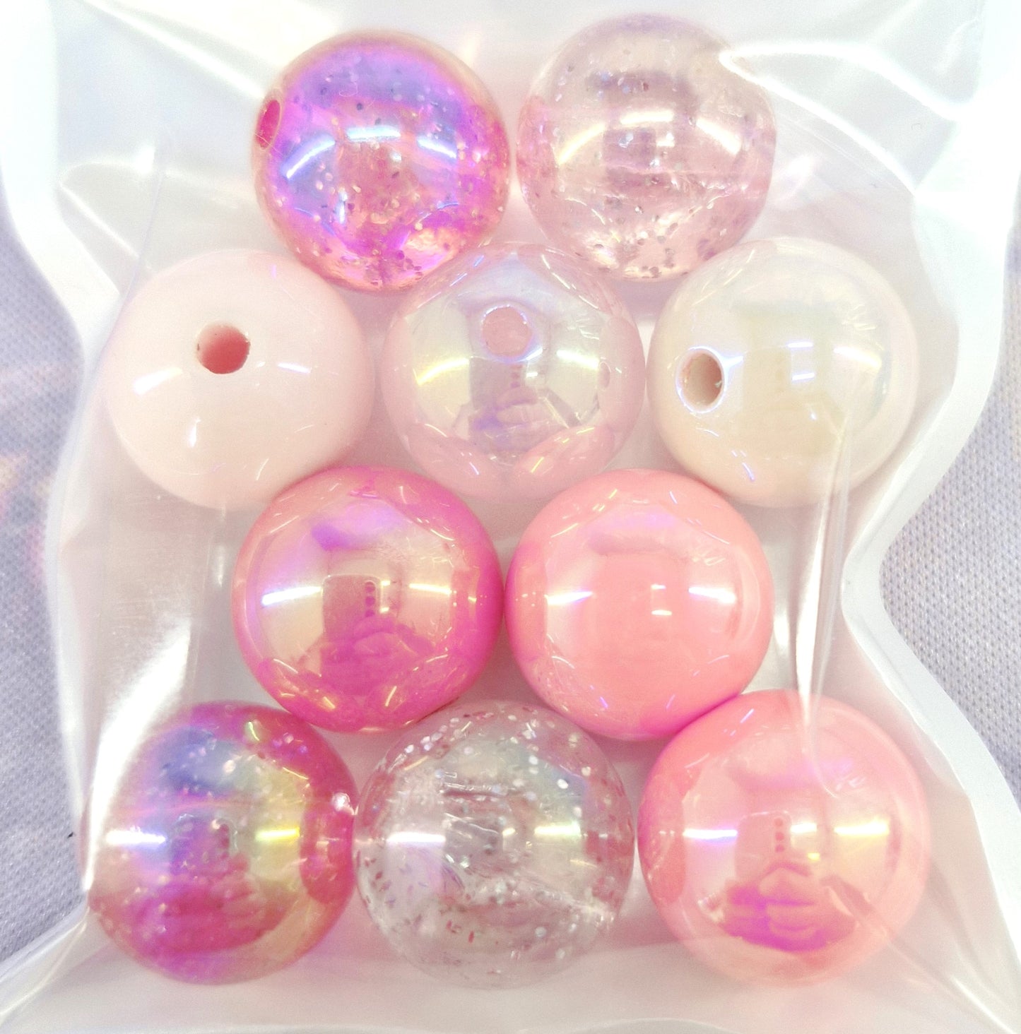 MIXED COLOUR LARGE BEADS