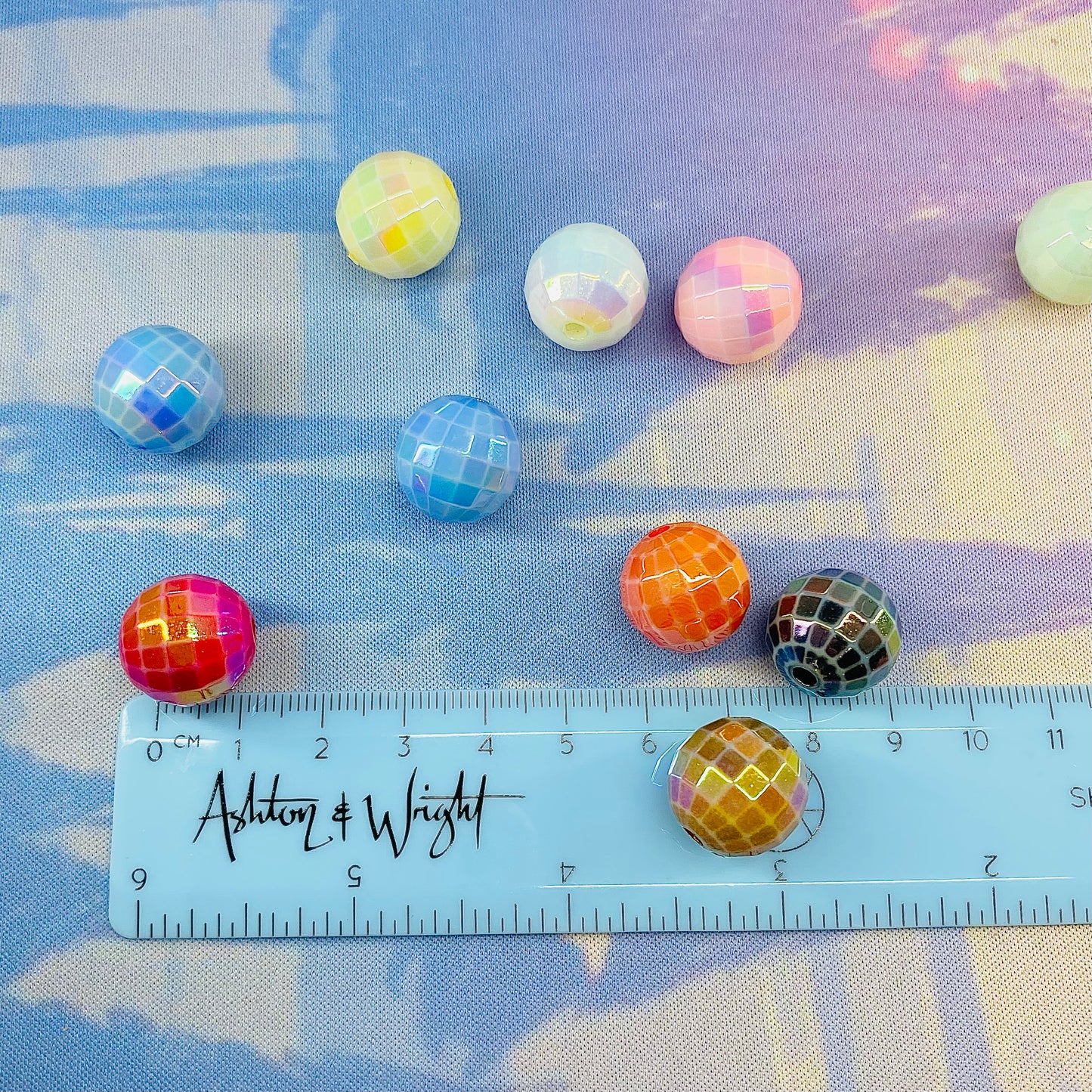 Pack of 10 Disco Ball Beads