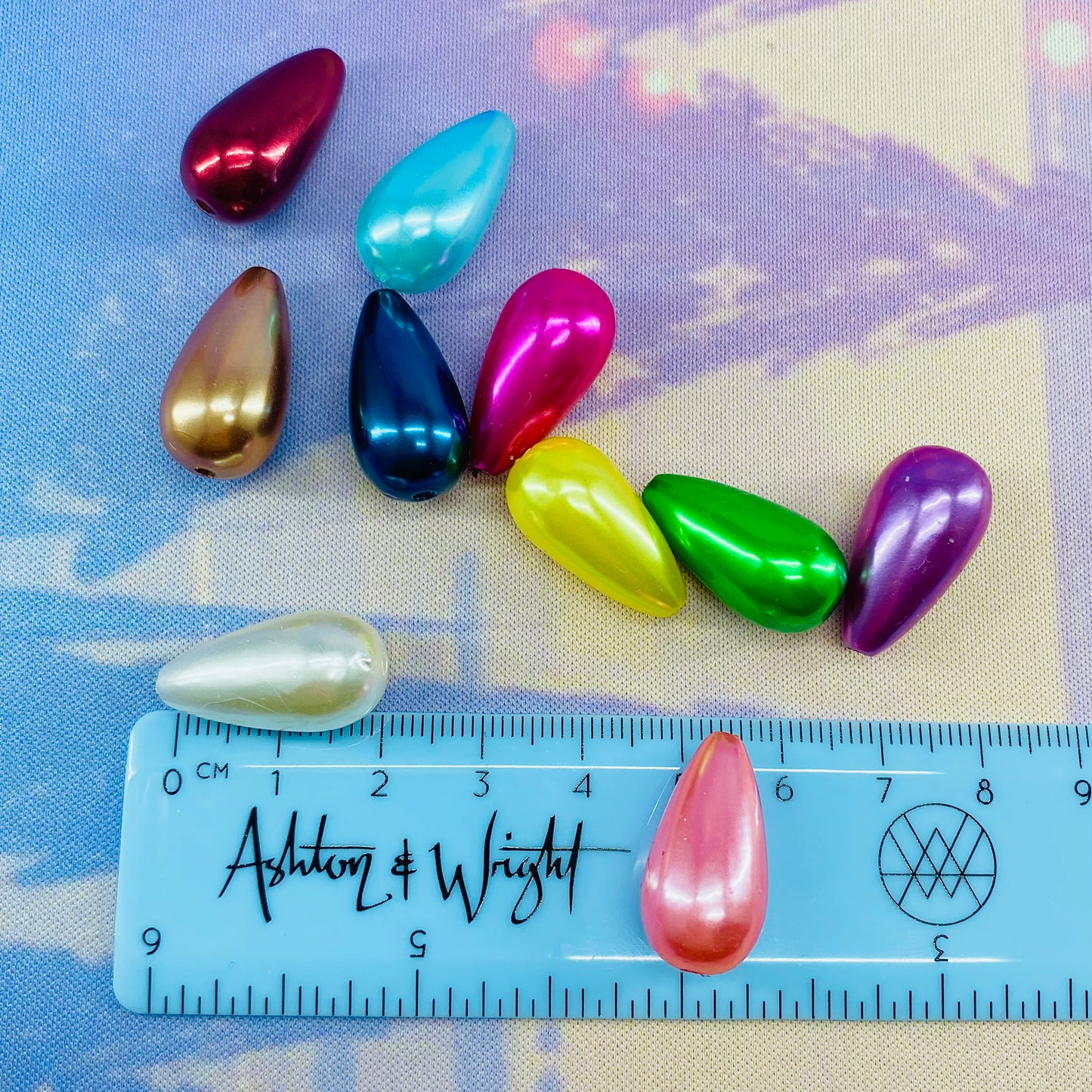 Pack of 10 Large Pearl Drop Beads
