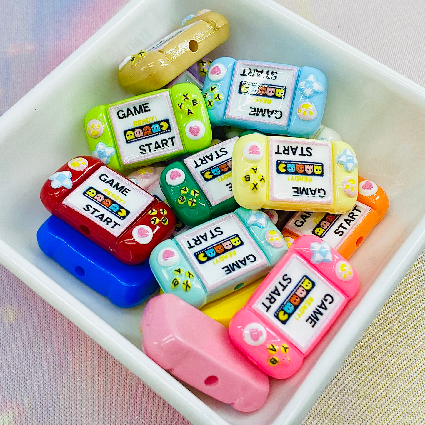 Pack of 5 Cute Kawaii Game Controller Beads, Fit on Beadable Pen