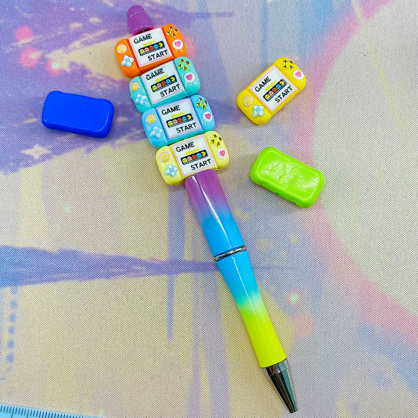 Pack of 5 Cute Kawaii Game Controller Beads, Fit on Beadable Pen
