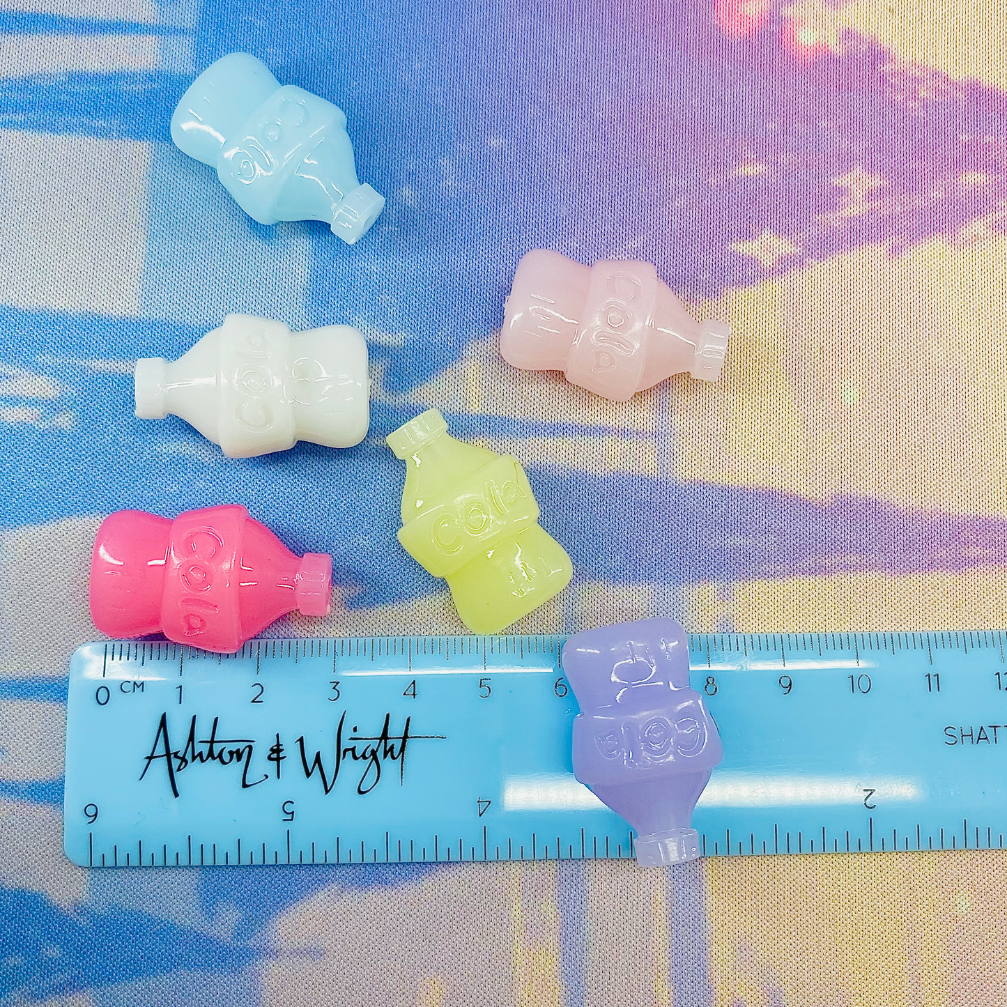 Pack of 6 Cola Bottle Jelly Beads