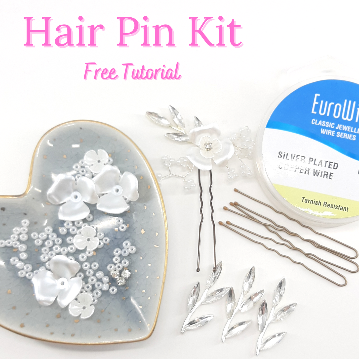 FLOWER HAIR PIN KIT