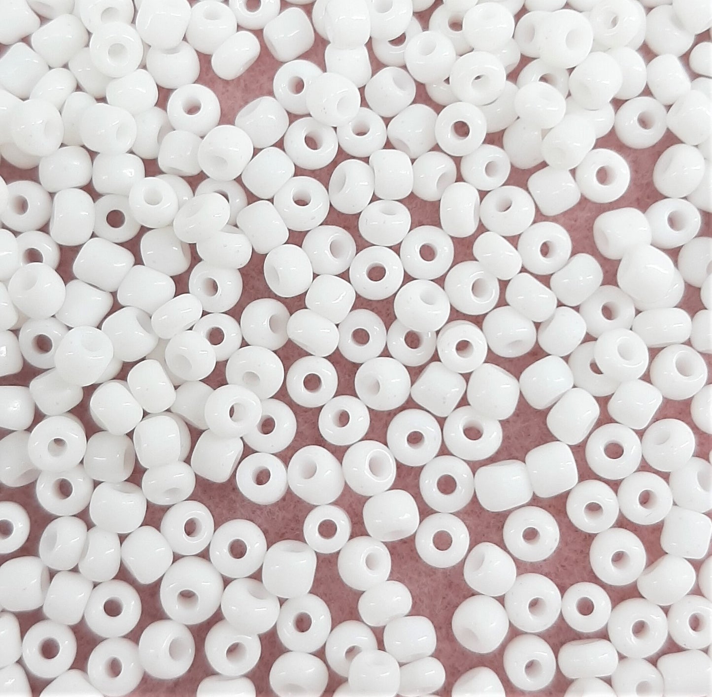 MATT WHITE GLASS SEED BEADS