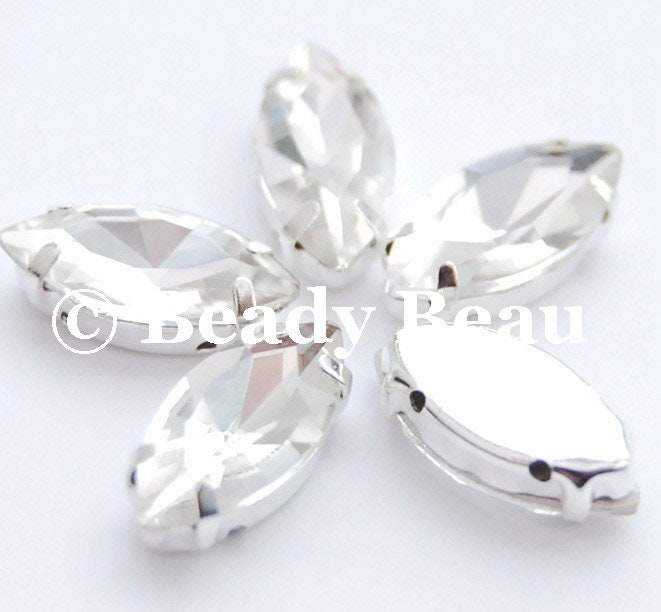 NAVETTE RHINESTONES IN SETTINGS