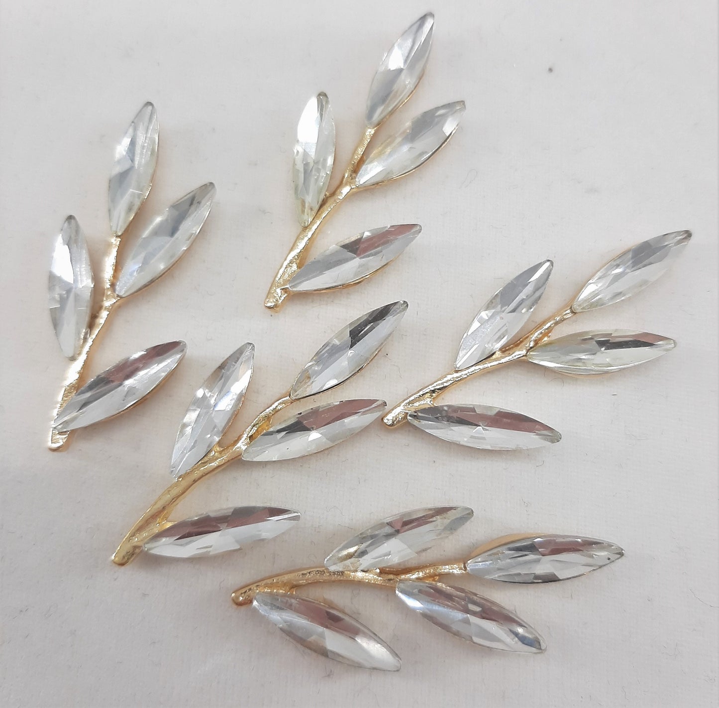 RHINESTONE LEAF BRANCHES