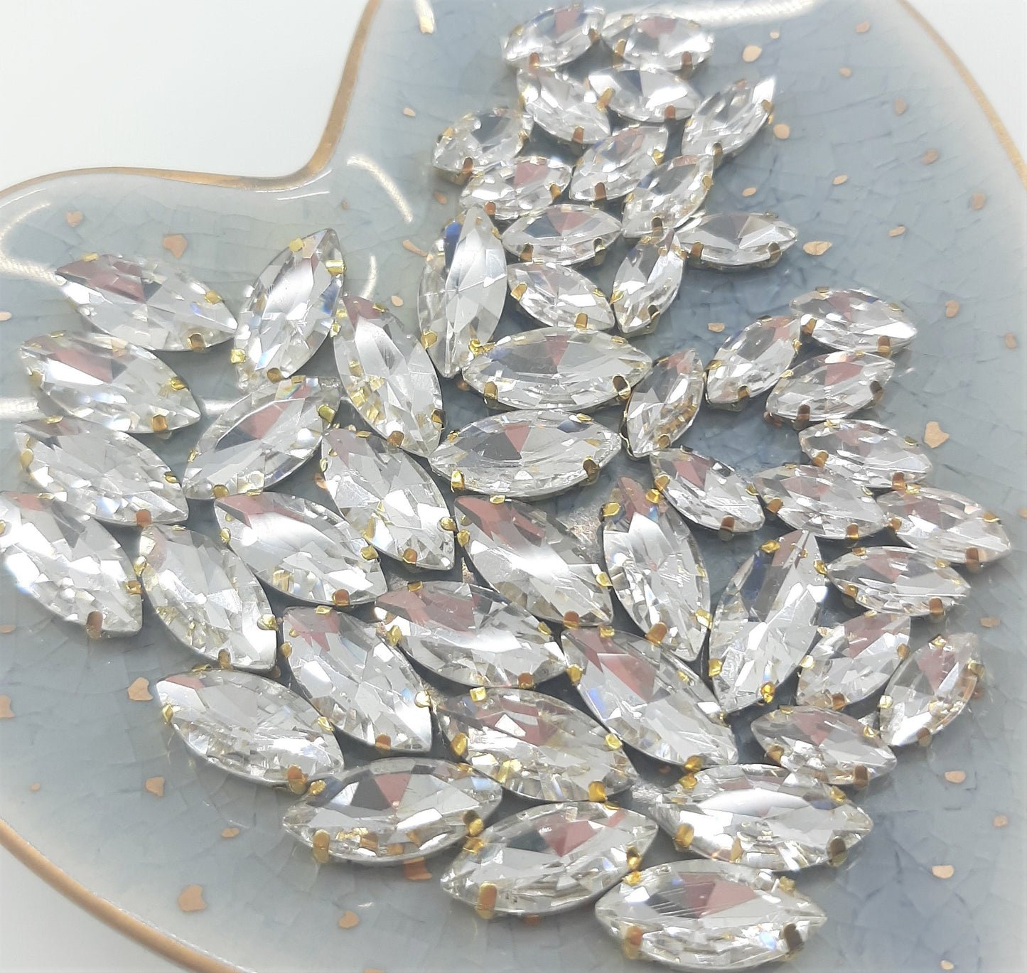 NAVETTE RHINESTONES IN SETTINGS