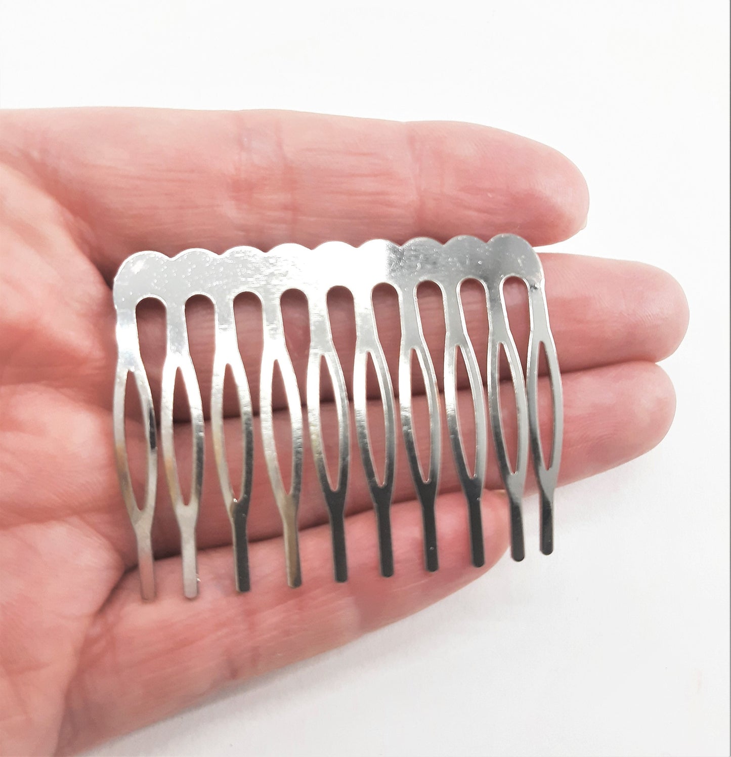 METAL HAIR COMBS 10 TEETH