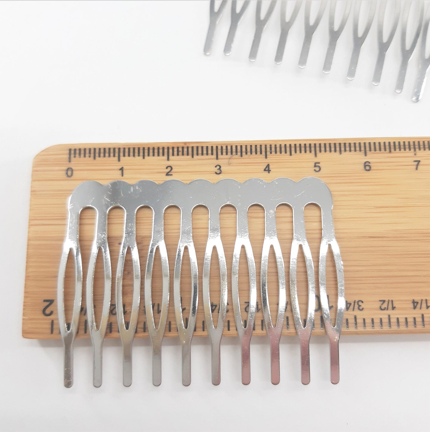 METAL HAIR COMBS 10 TEETH