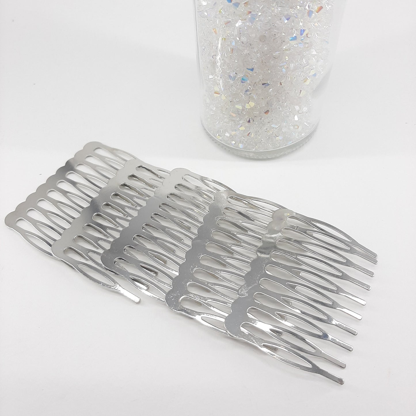 METAL HAIR COMBS 10 TEETH