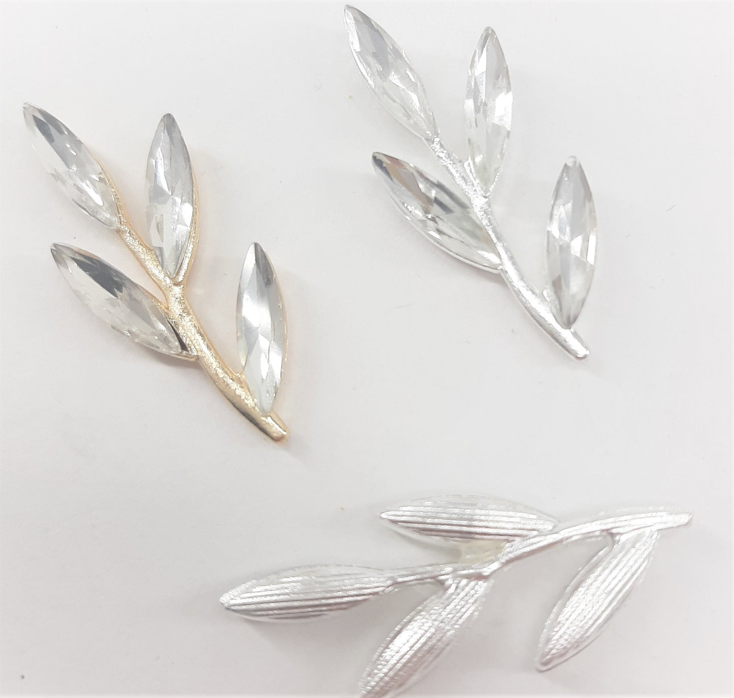 RHINESTONE LEAF BRANCHES