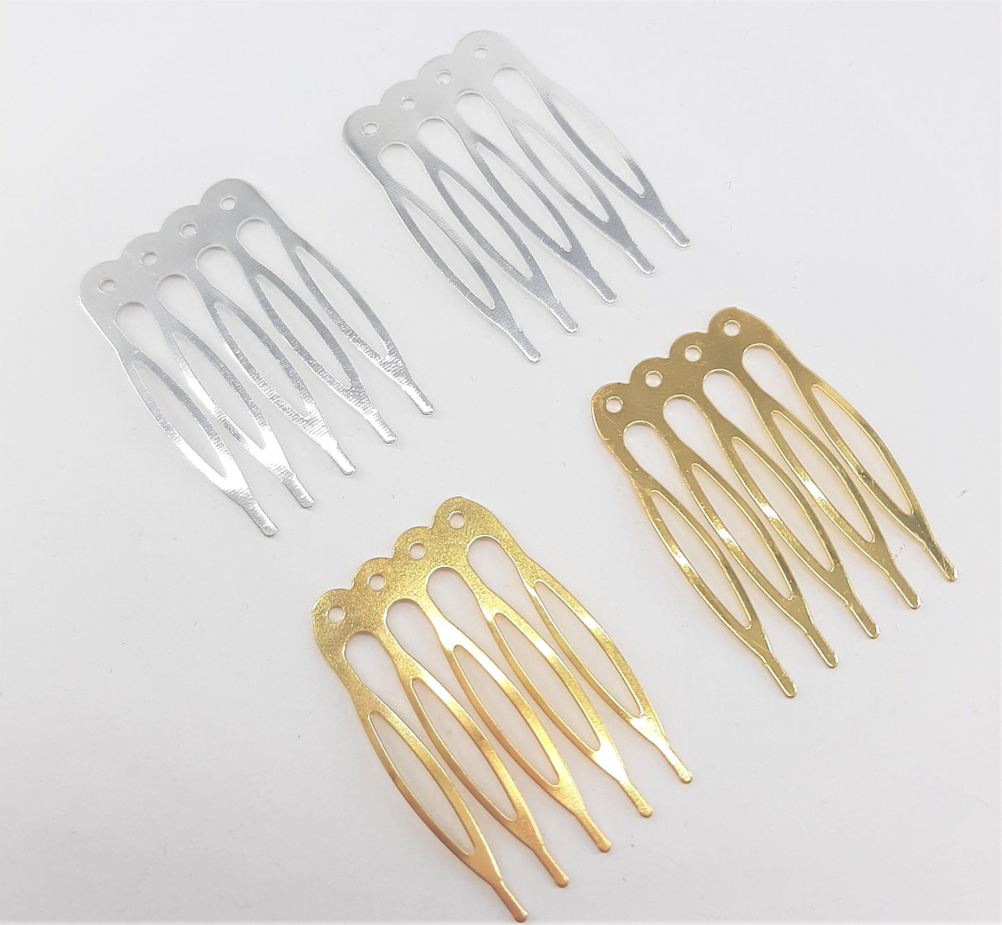 SMALL METAL 5 TEETH COMBS