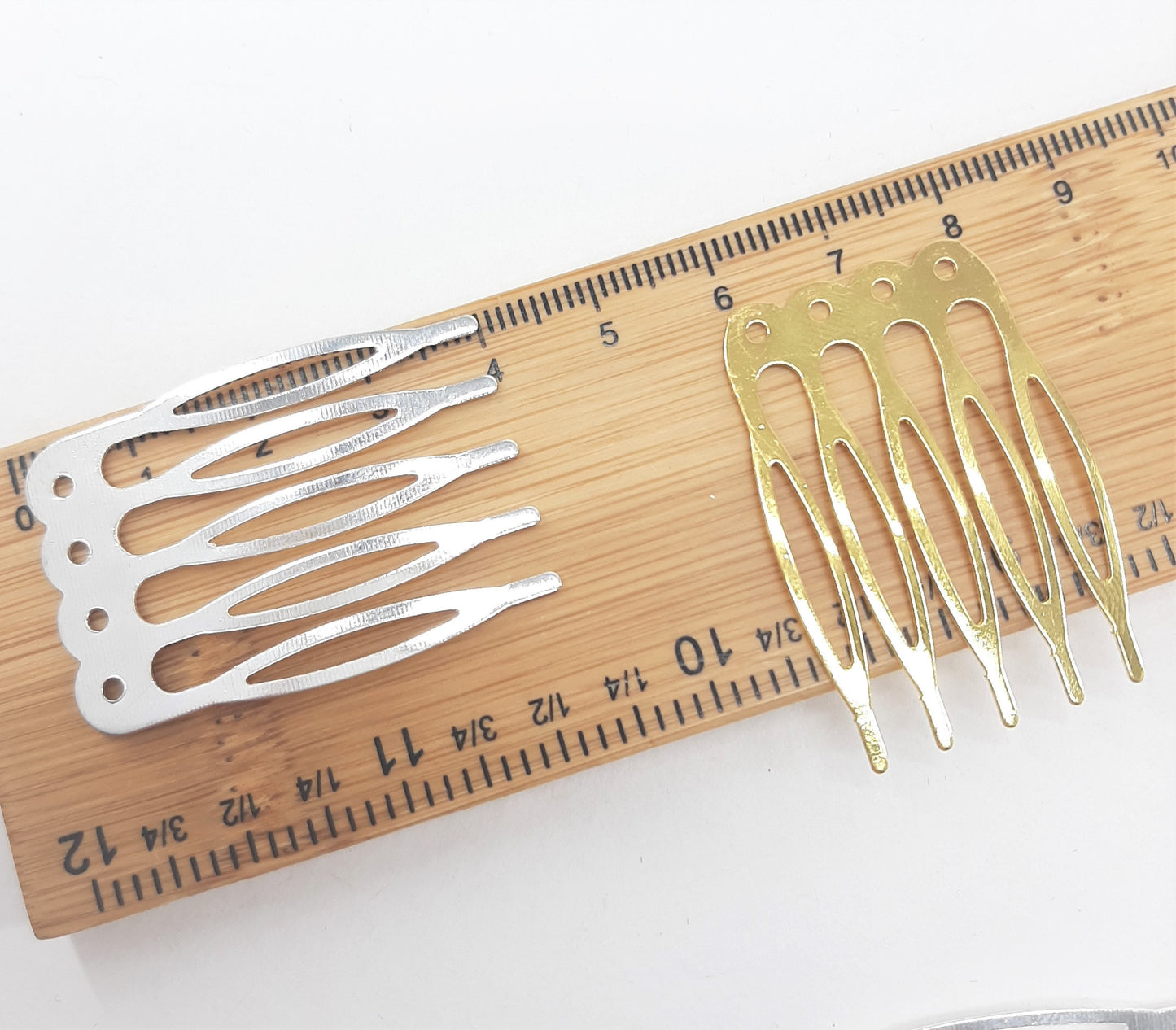 SMALL METAL 5 TEETH COMBS