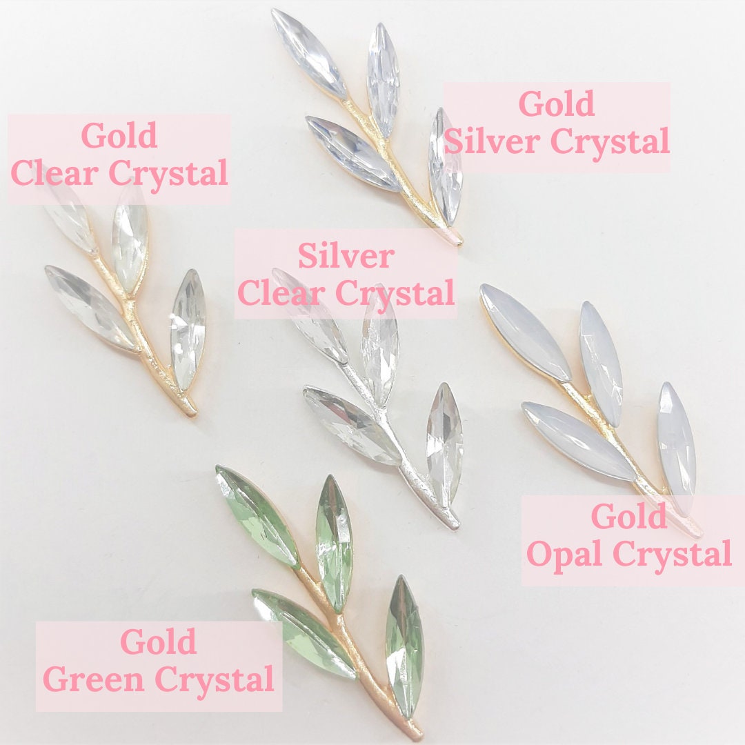 RHINESTONE LEAF BRANCHES