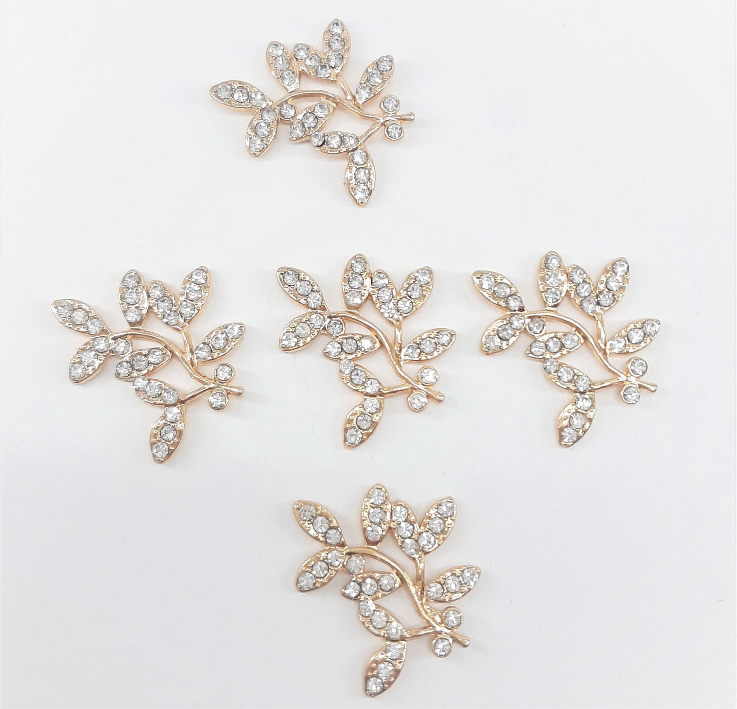 RHINESTONE LEAVES