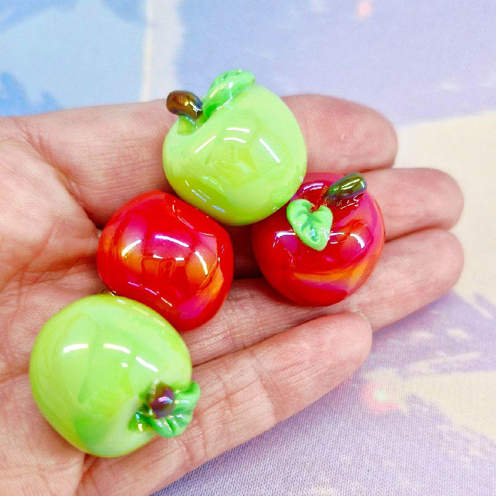 Pack of 2 Apple Beads, Fits on Beadable Pen