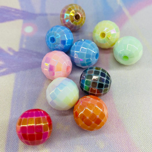 Pack of 10 Disco Ball Beads