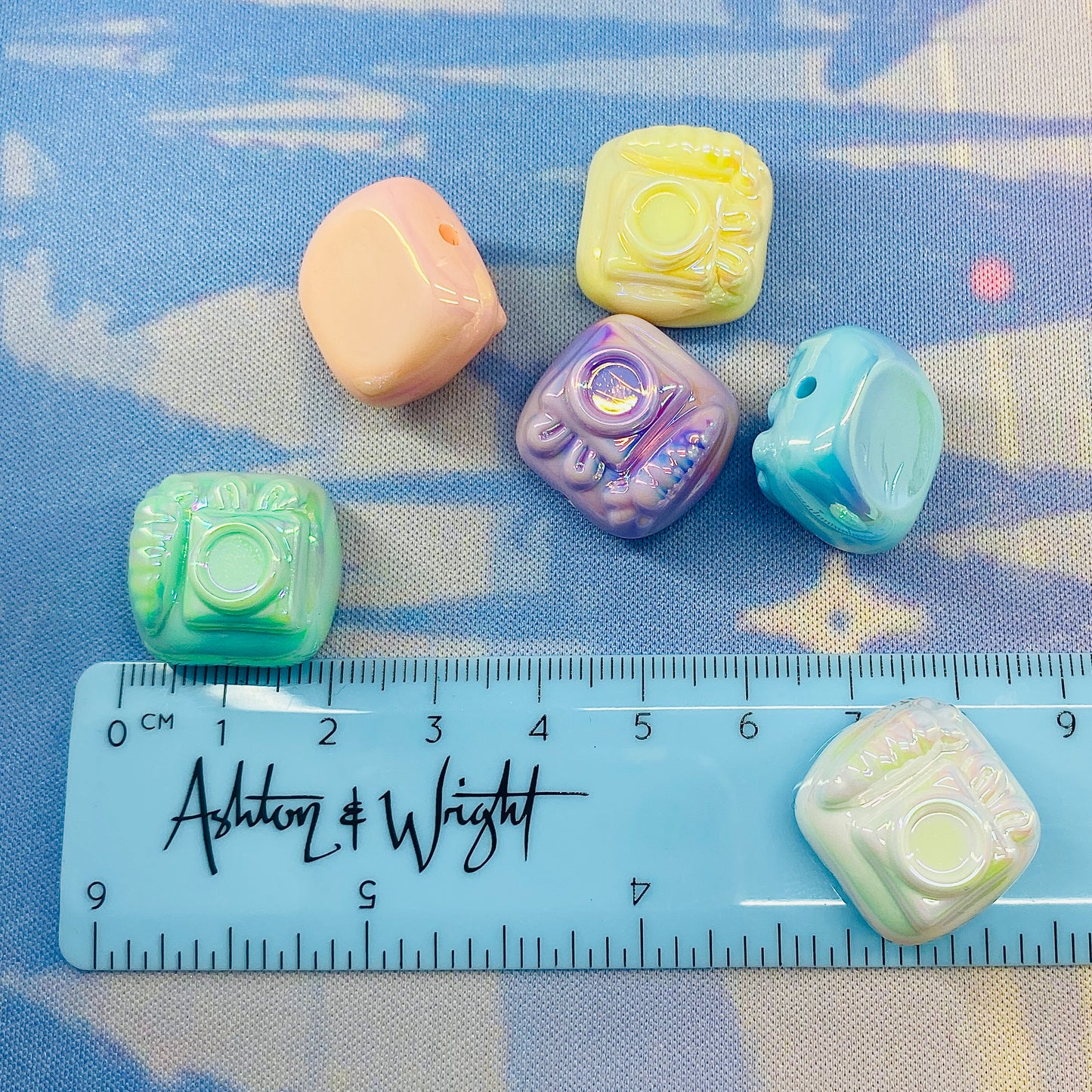 Pack of 5 Kawaii Pastel Camera Beads
