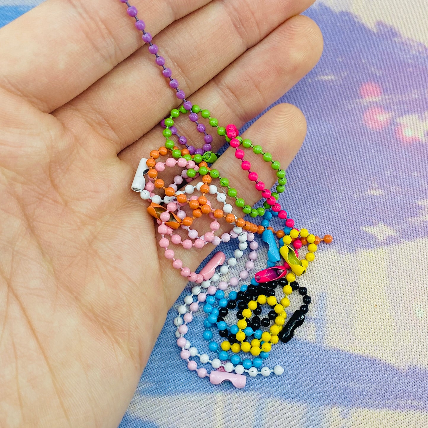 Pack of 10 Ball Bead Connector Chains