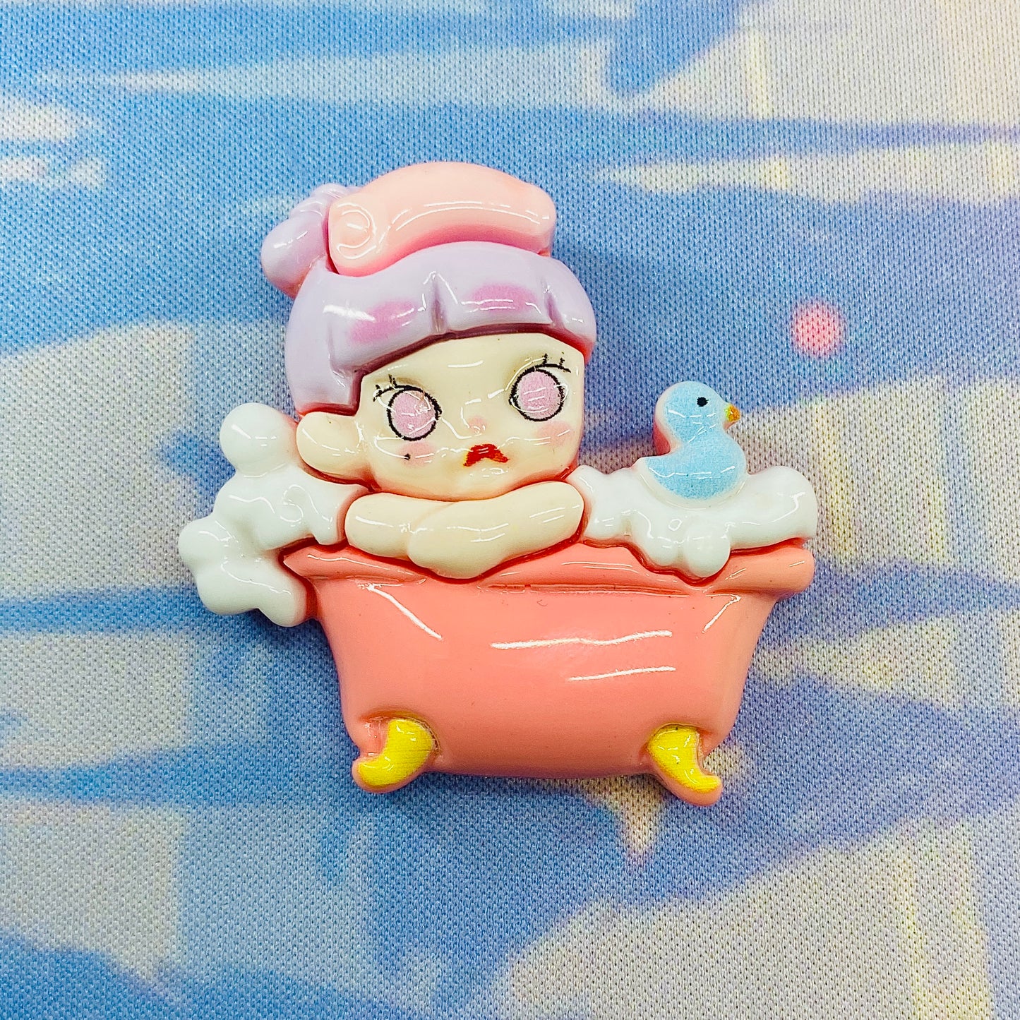 Cute Kawaii Molly Bubble Bath Large Flatback Charm