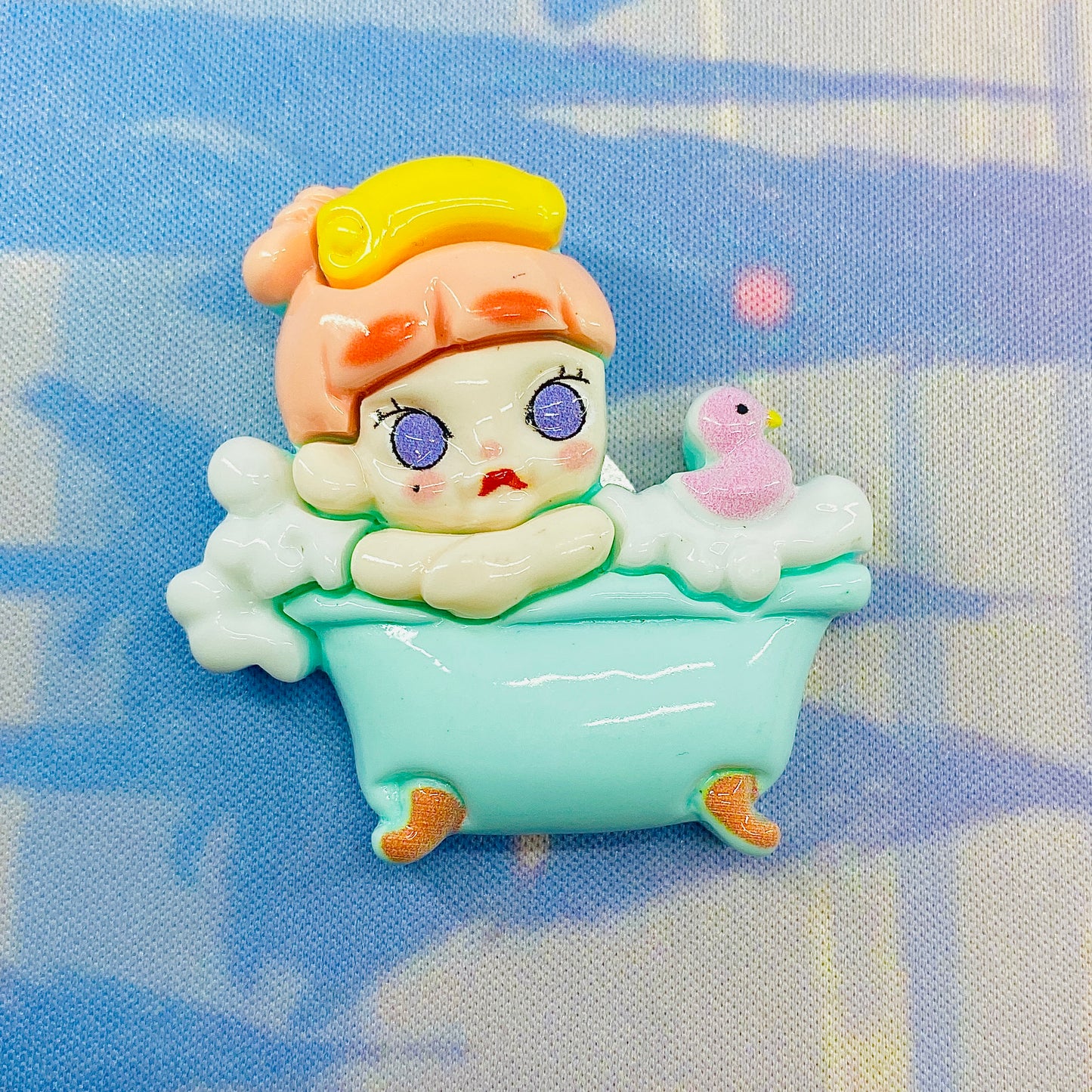 Cute Kawaii Molly Bubble Bath Large Flatback Charm