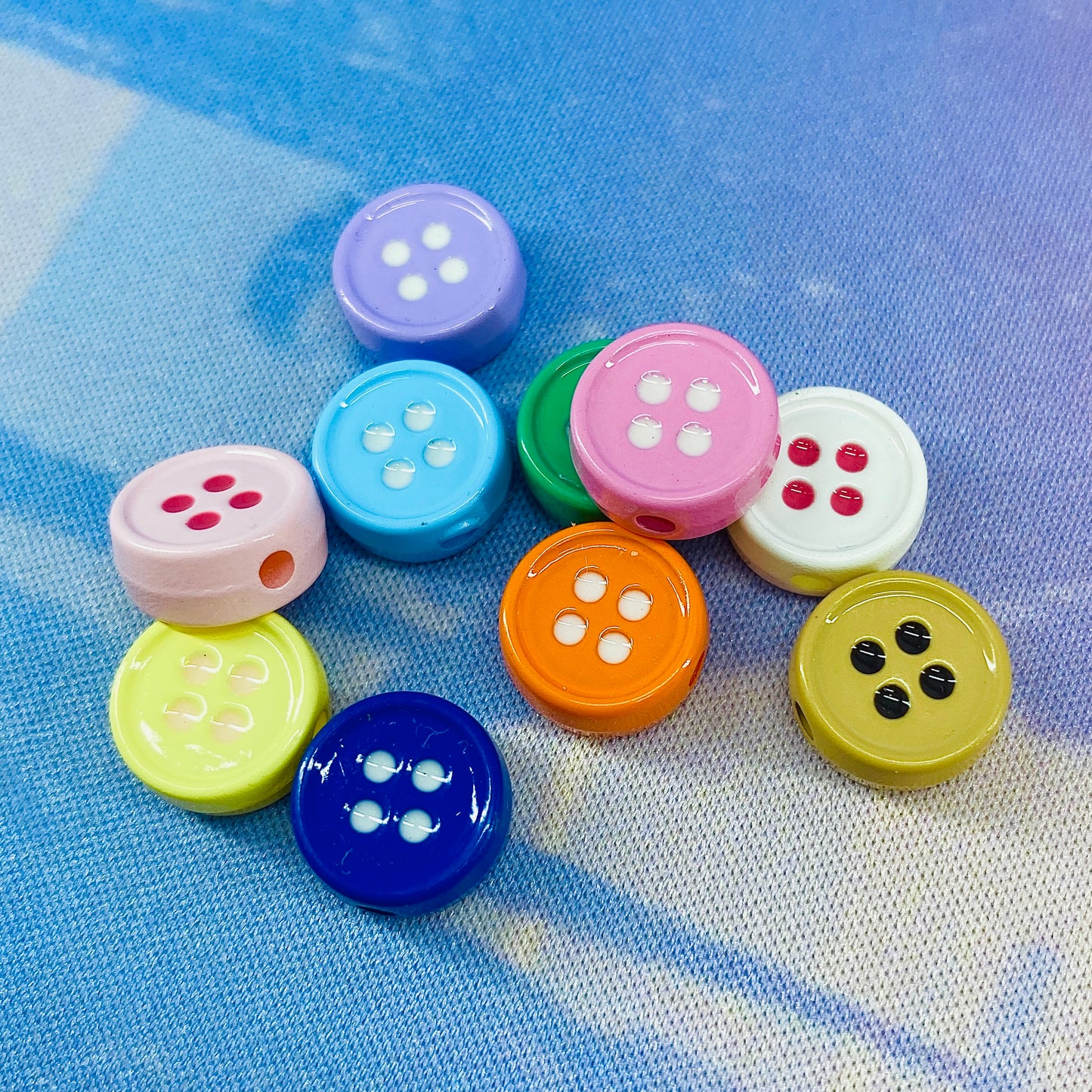 Pack of 10 Button Beads, Fits on Beadable Pens