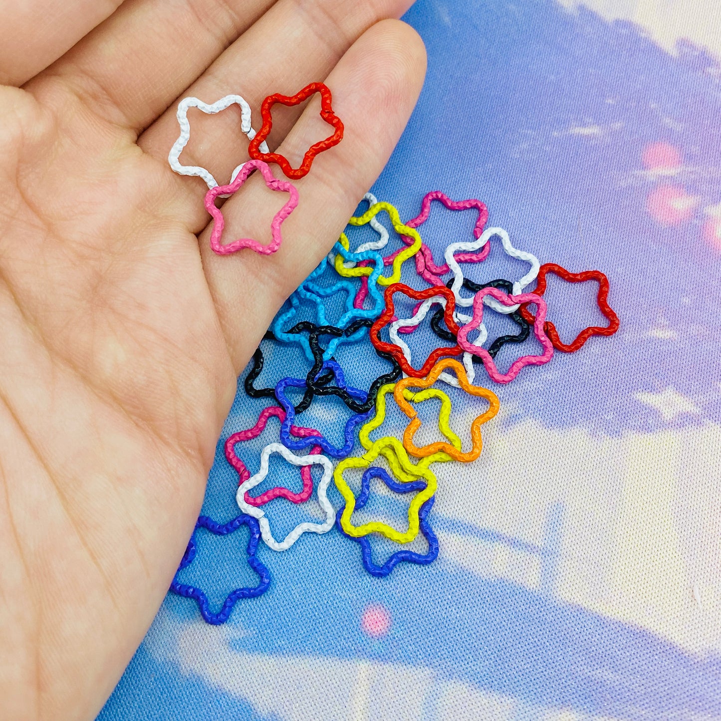 Pack of 25 Star Shaped Open Jump Rings