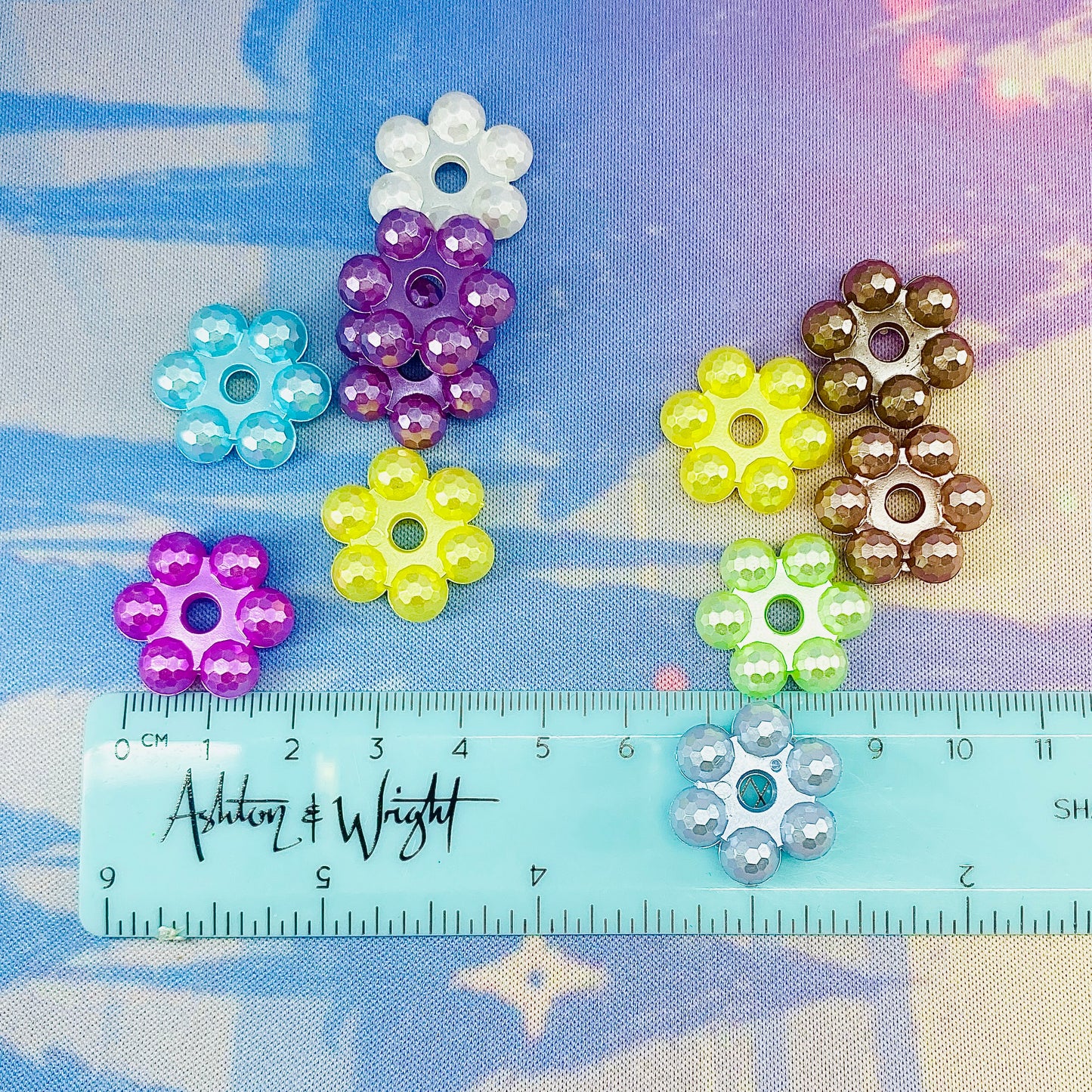 Pack of 10 Large Flower Spacer Beads