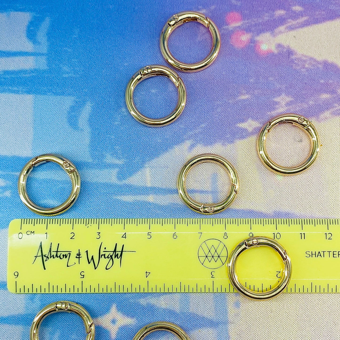 Silver or Gold Tone Spring Gate Ring Clasps