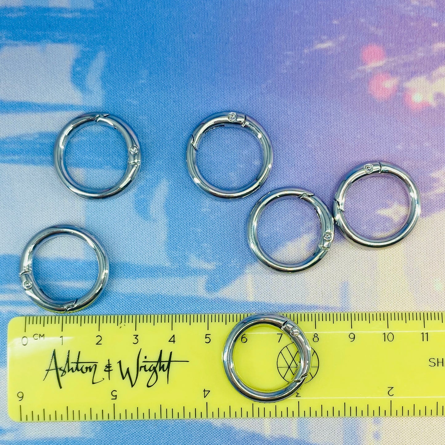 Silver or Gold Tone Spring Gate Ring Clasps