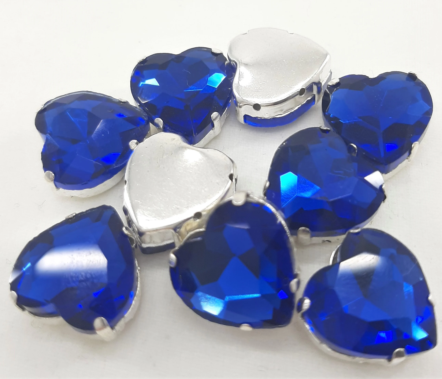 RHINESTONE BLUE HEARTS