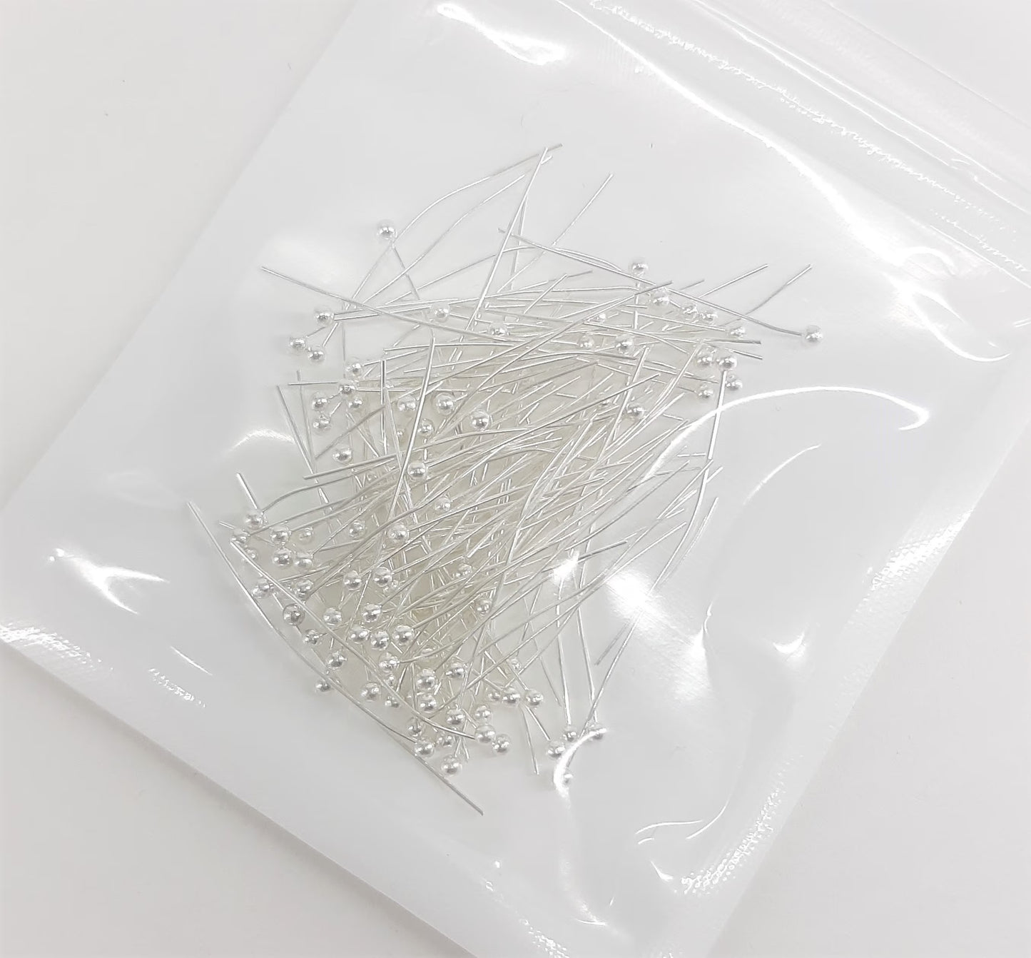 SOFT SILVER HEAD PINS