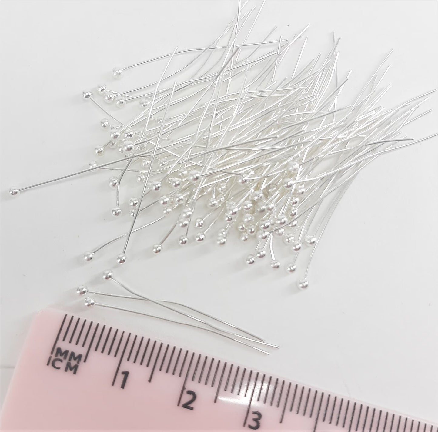 SOFT SILVER HEAD PINS