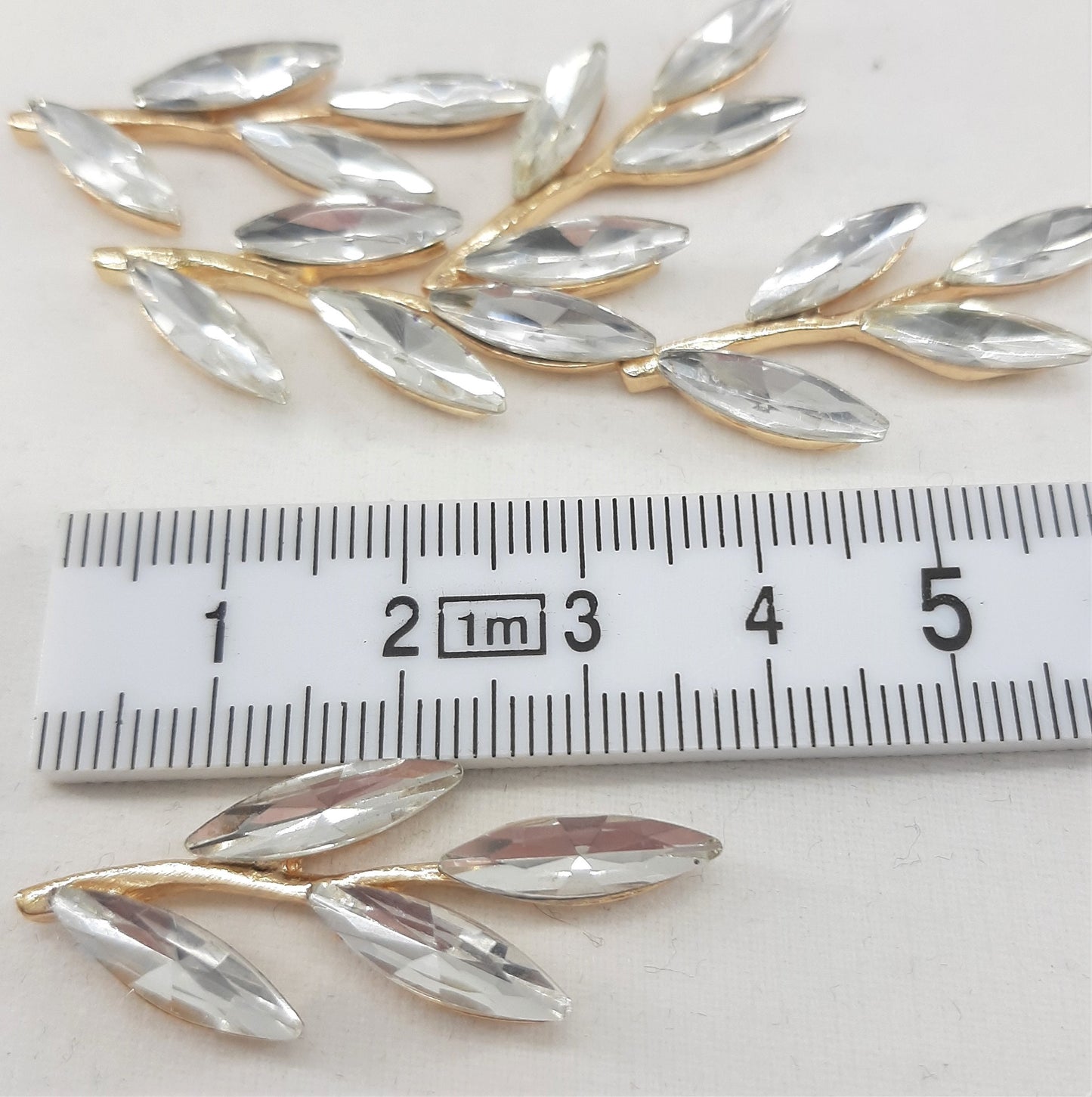 RHINESTONE LEAF BRANCHES